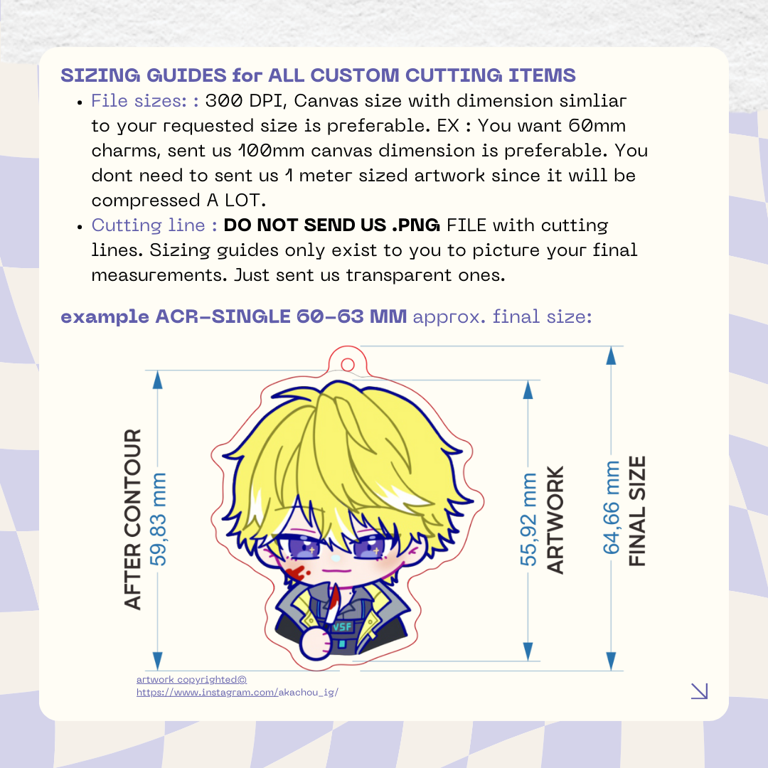 Iridescent Acrylic Standee