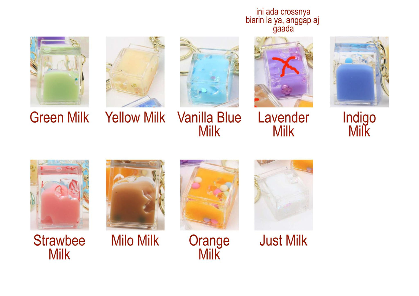 Milk Carton Charms