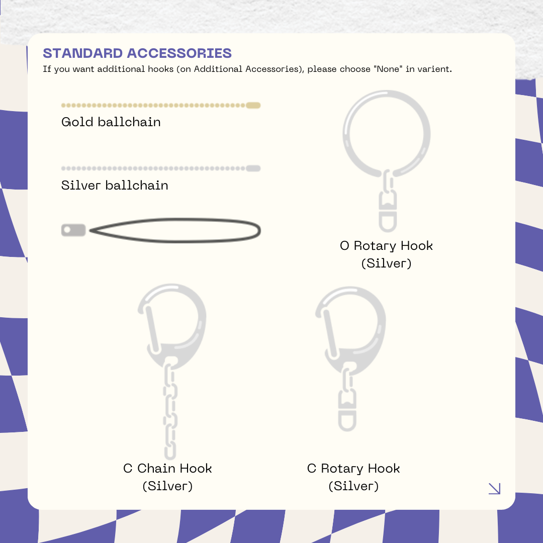 Metalic Acrylic Charms